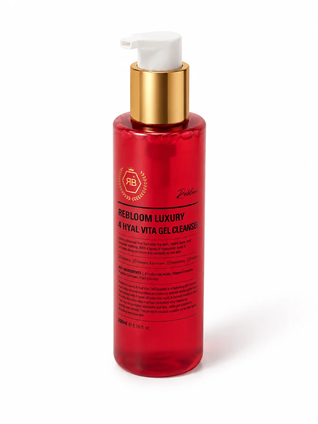 REBLOOM – 4 Hyal Vita Gel Cleanser (200ml) 3